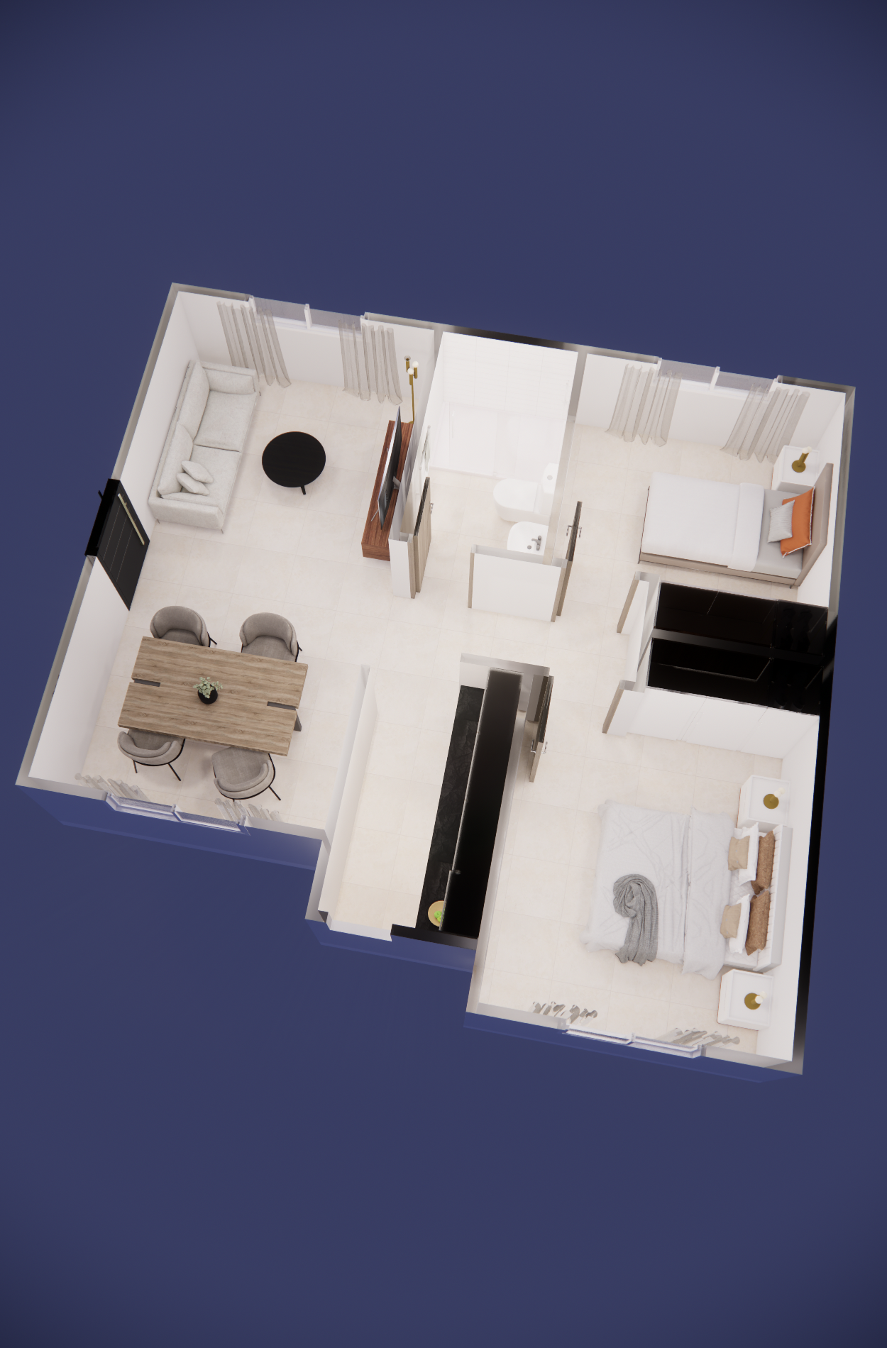 REF50-001 — Structure légère galvanisée 50 m²