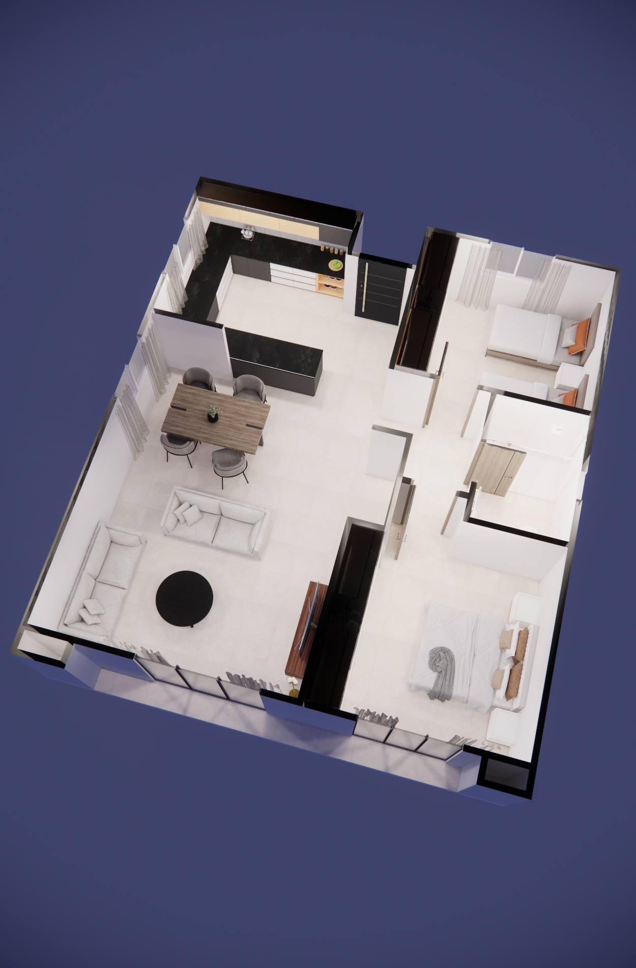 REF75-001 — Structure légère galvanisée 75 m²