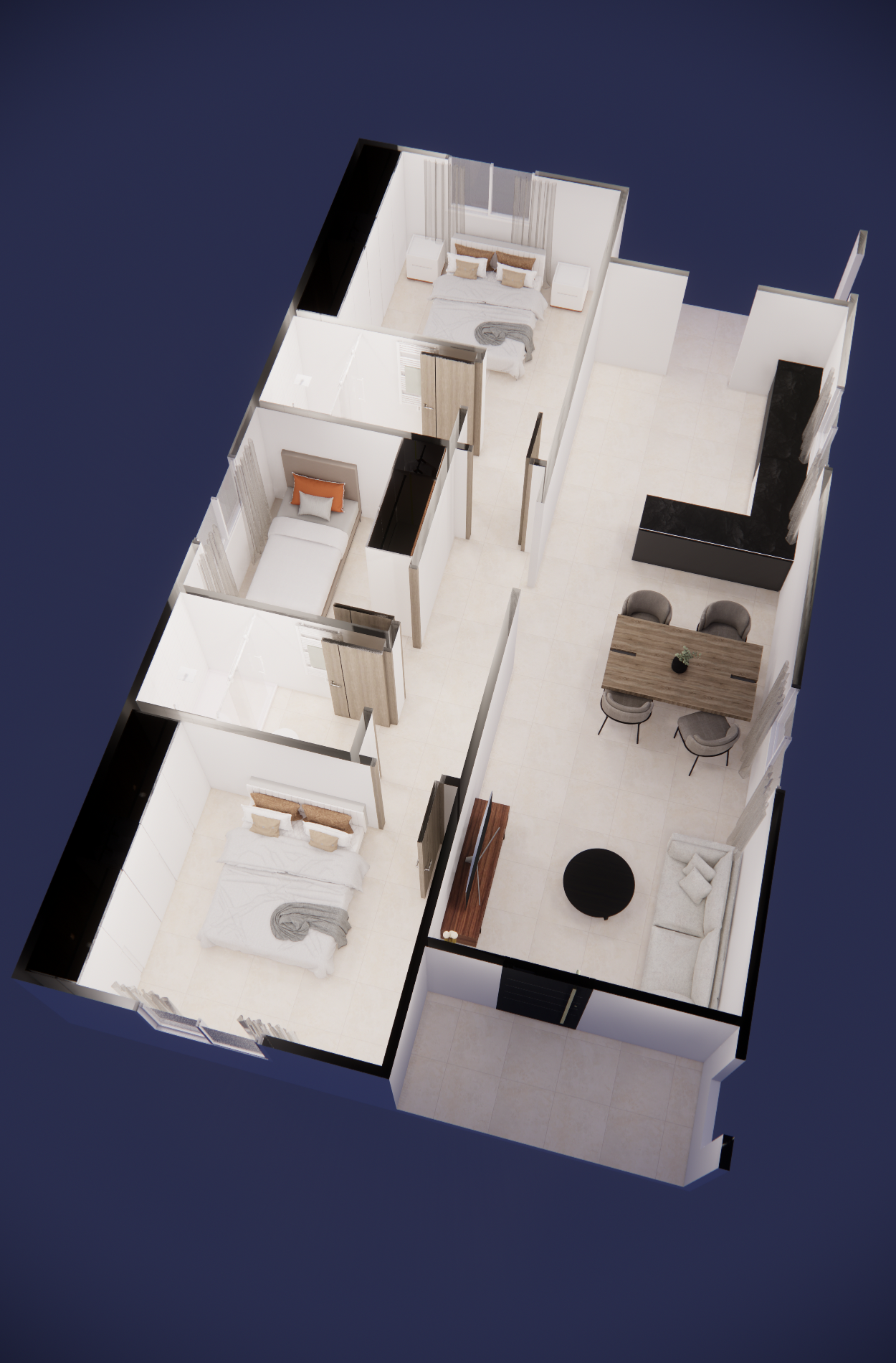 REF84-001 — Structure légère galvanisée 84 m²