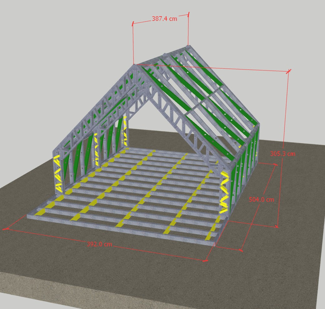 Chalet Triangulaire 16m² + 4m² extérieur