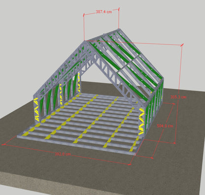 Chalet Triangulaire 16m² + 4m² extérieur