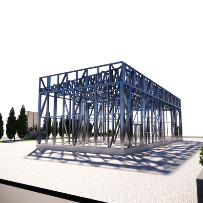 REF58-001 — Structure légère galvanisée 58 m²