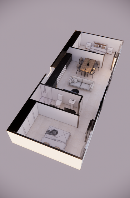 REF58-001 — Structure légère galvanisée 58 m²