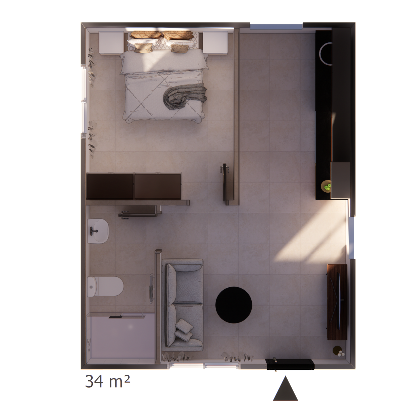 REF34-001 — Structure légère galvanisée 34 m²