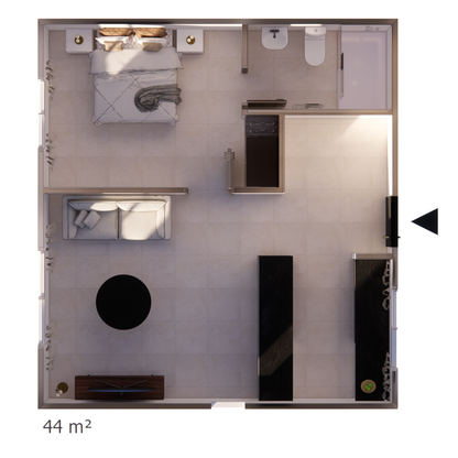 REF44-001 — Structure légère galvanisée 44 m²