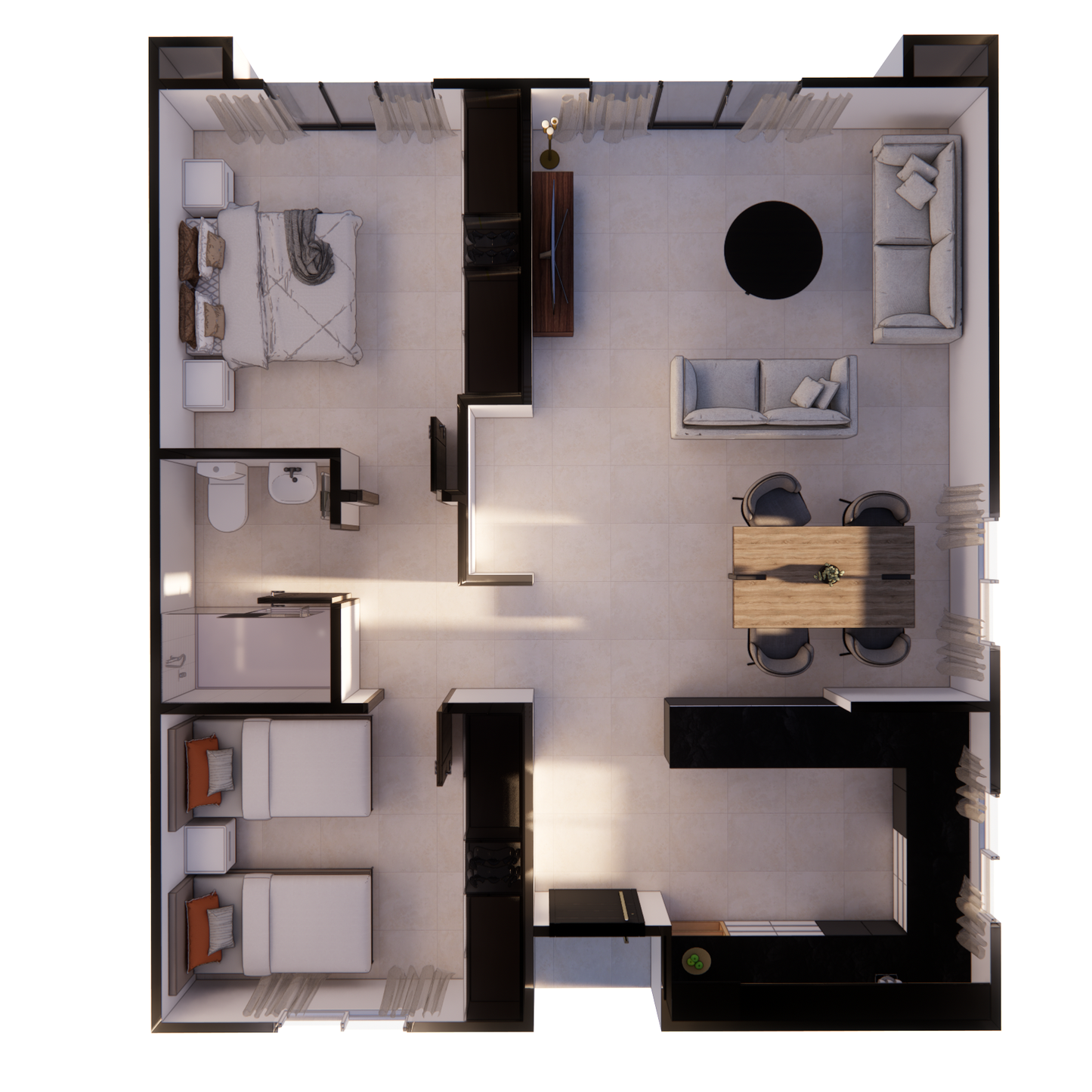 REF75-001 — Structure légère galvanisée 75 m²