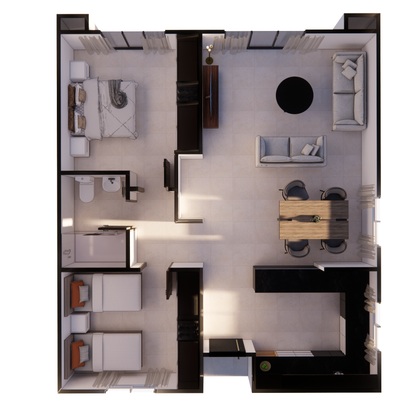 REF75-001 — Structure légère galvanisée 75 m²
