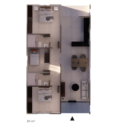 REF84-001 — Structure légère galvanisée 84 m²
