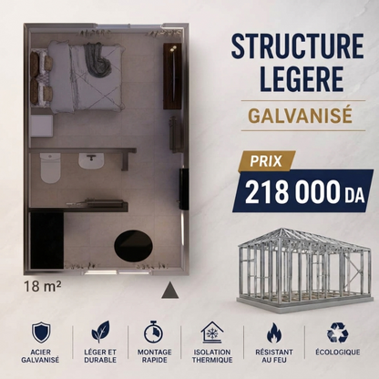 Structure de 18 m²