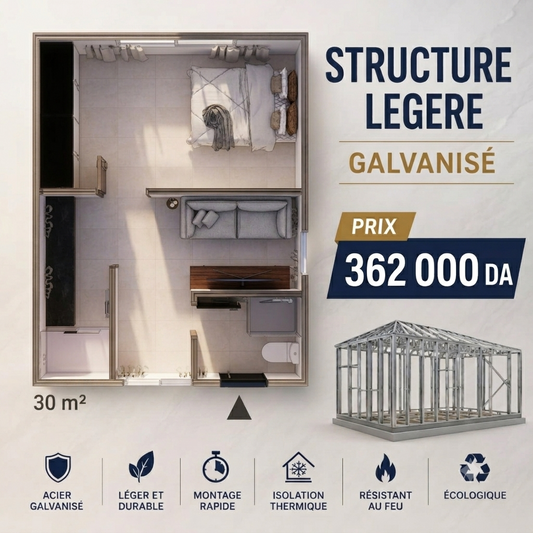 Structure de 30 m²