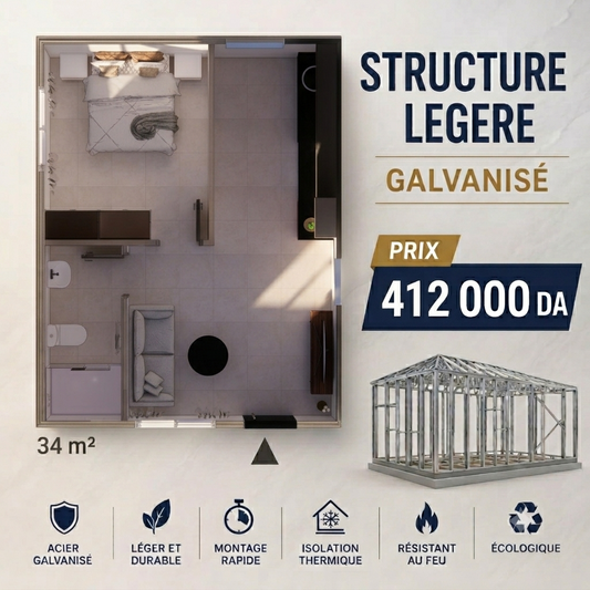 Structure de 34 m²