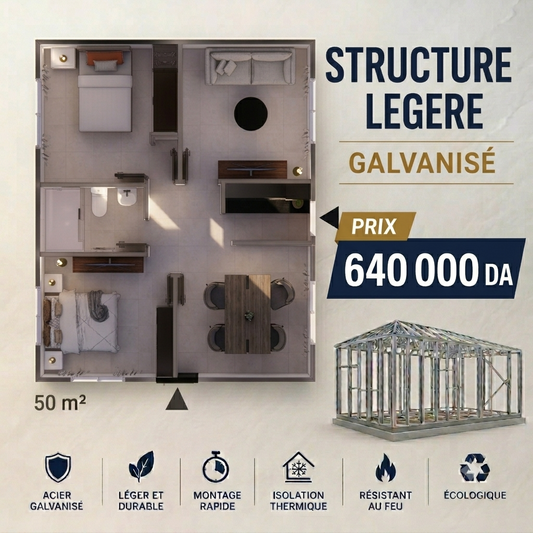 Structure de 50 m²