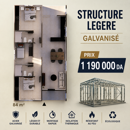 Structure de 84 m²